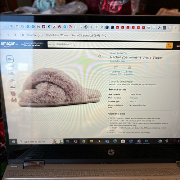 NWT Rachel Zoe Sierra Slip On Slippers Blue Womens Large 8-9 Super Soft:) - Picture 3 of 3